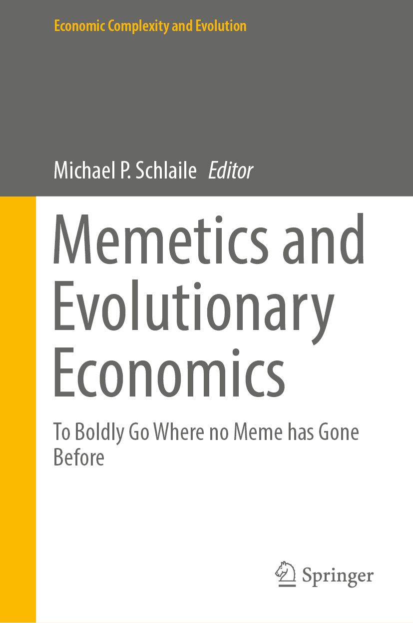 Book cover for Memetics and Evolutionary Economics